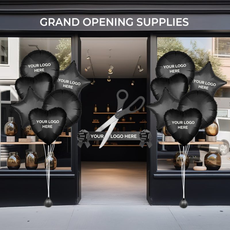 100mm Ribbon Cutting Ceremonial Kit – Personalised Package (€349 + Vat) - Black