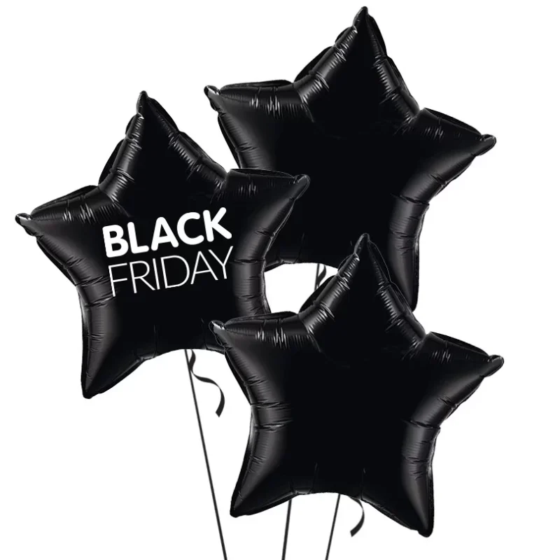 Black Friday Foil Balloon Bouquet - Stars