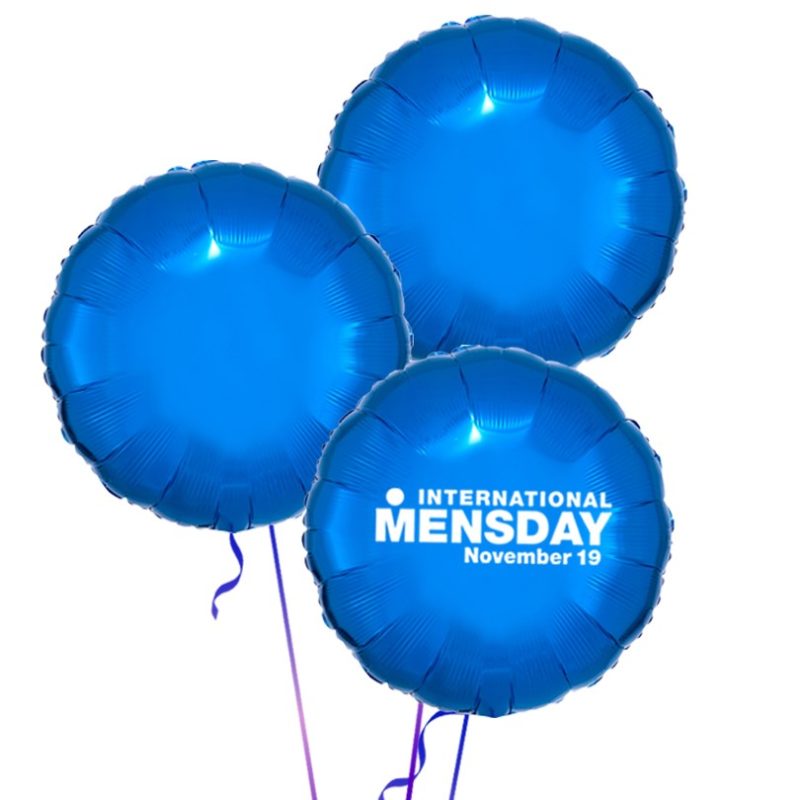 International Men's Day Foil Balloon Bouquet - Rounds