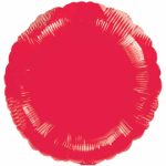 18" Red Round Foil