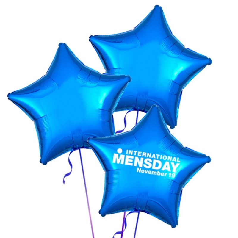 International Men's Day Foil Balloon Bouquet - Stars