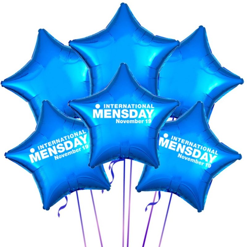 International Men's Day Foil Balloon Bouquet - (6's)