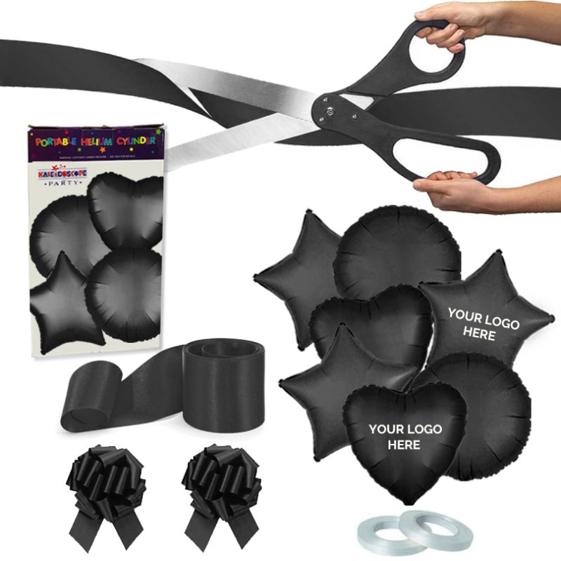 100mm Ribbon Cutting Ceremonial Kit – Personalised Package (€349 + Vat) - Black - Image 2