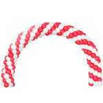 24ft Double Balloon Arch Aeropole System - Red & White