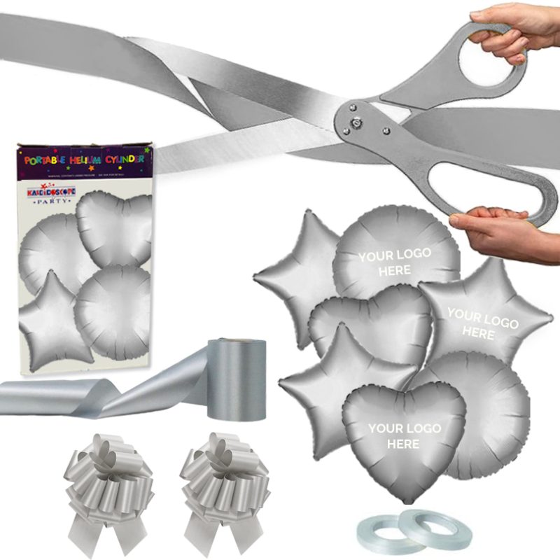 100mm Ribbon Cutting Ceremonial Kit – Personalised Package (€349 + Vat) - Silver - Image 2