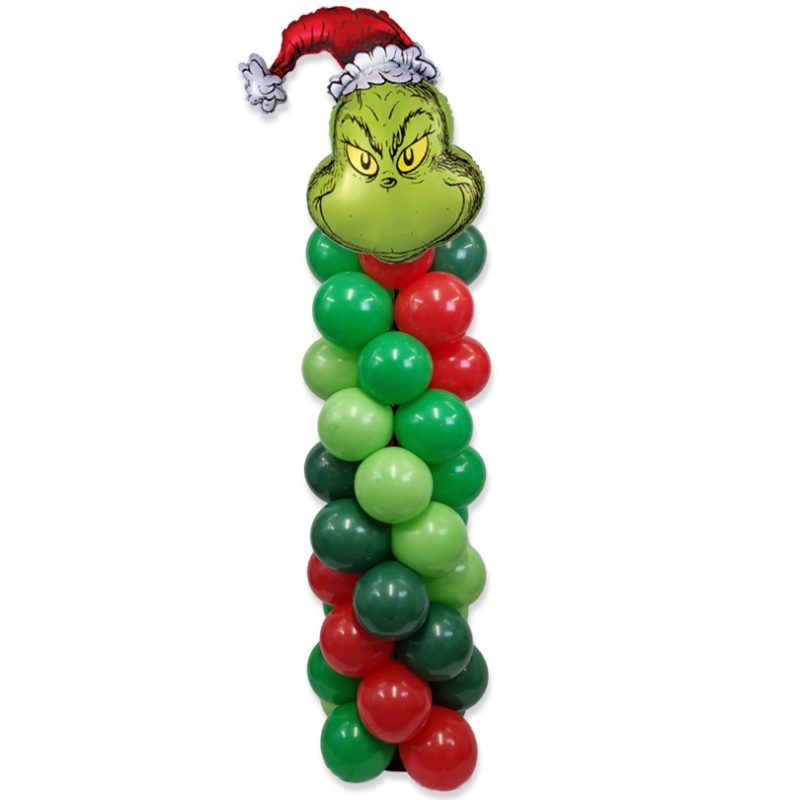 Grinch Balloon Column - Standard