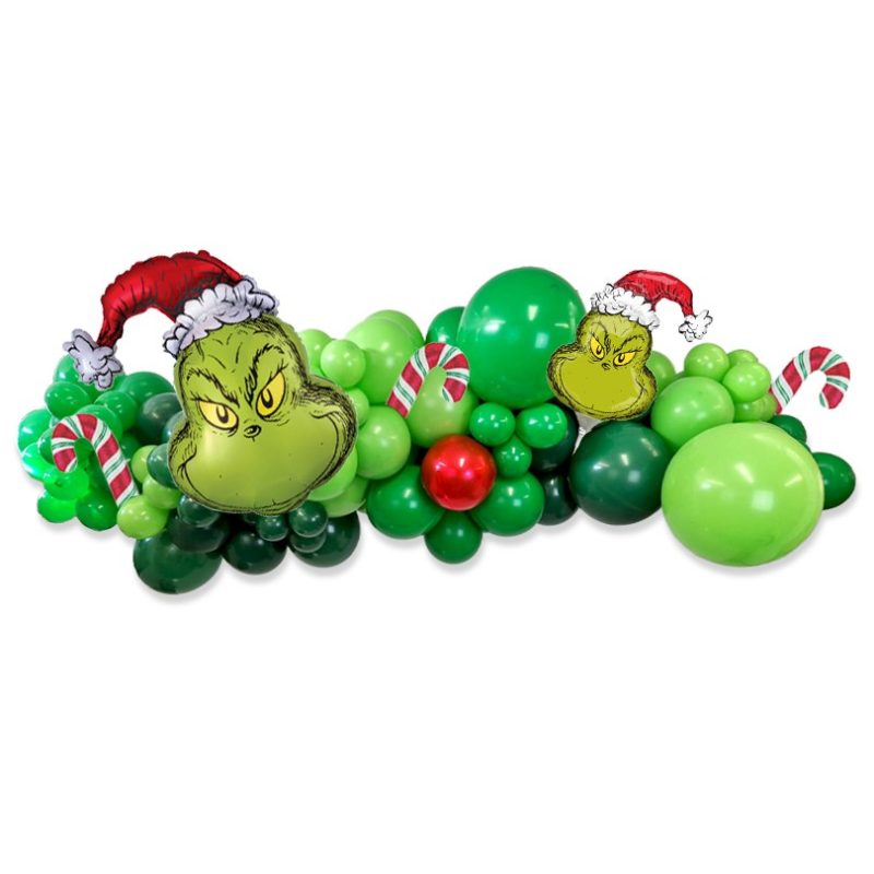Grinch Balloon Garland - Organic