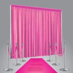 Pink Pillars, Roping, Drape & Carpet - €449 + Vat